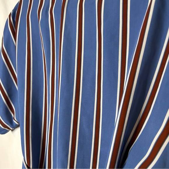 Lush Blue White and Burgundy Blouse - Picture 6 of 6